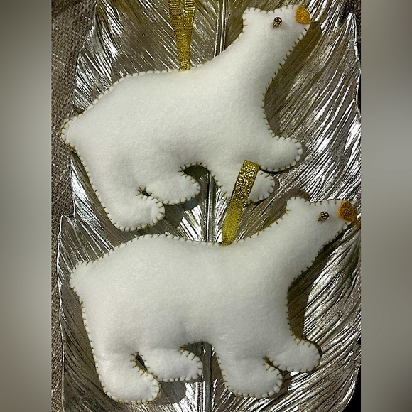 Hand made Christmas tree ornaments set of 2 - Picture 1 of 5